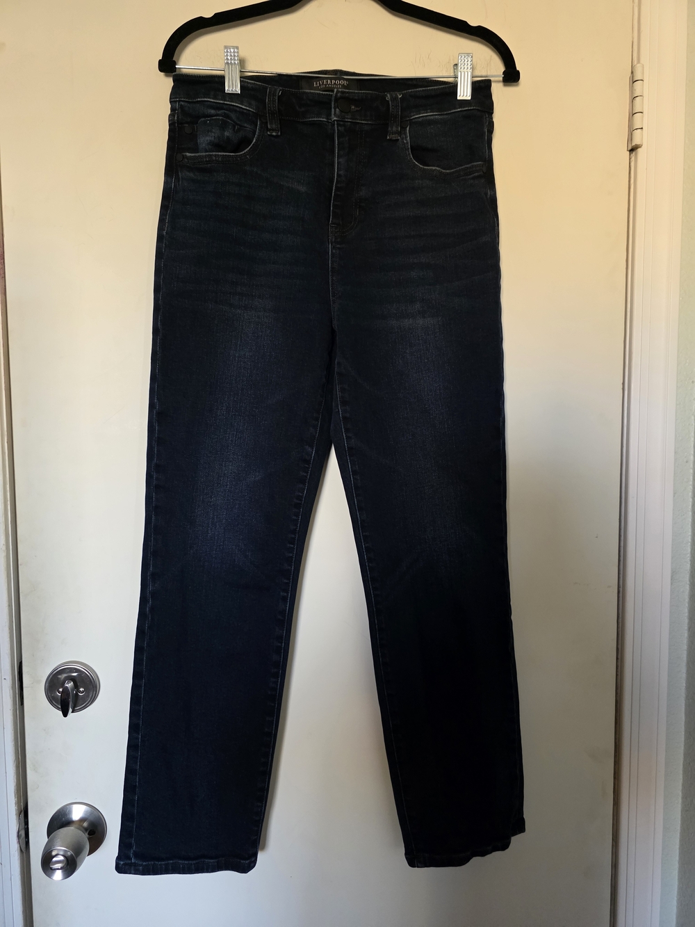 Liverpool Women's Straight Jeans in Dark Indigo